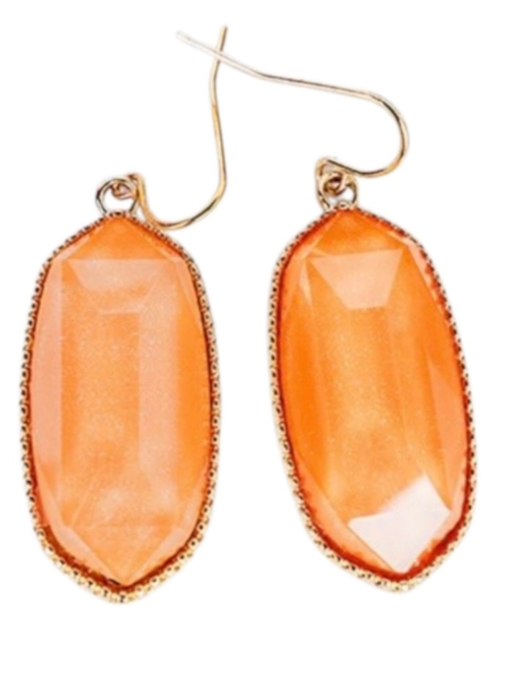 No. 3 Lorelei Peach Shimmer Earrings (NWT)